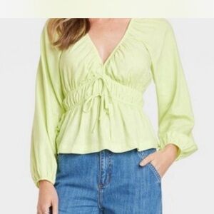 Universal Thread Light Green Blouse